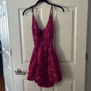Pink Lucy in the sky homecoming dress. Size:xs